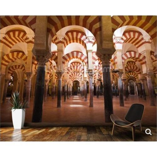 Custom tourism wallpaper,Mesquita, Cordoba frescoes for living room sofa restaurant background wall decoration wallpaper
