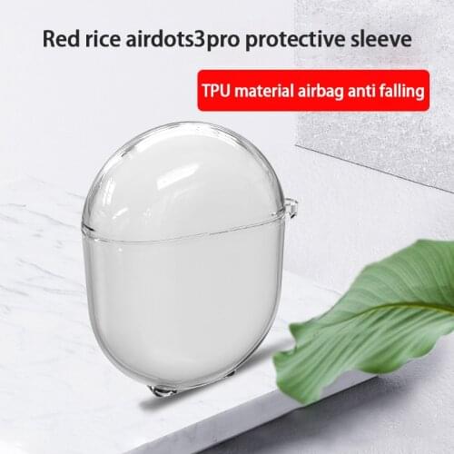 Transparent TPU Soft Shell Cover For Redmi Airdots 3 pro Earphone Noise Reduction Wireless Bluetooth Headset Protective Case