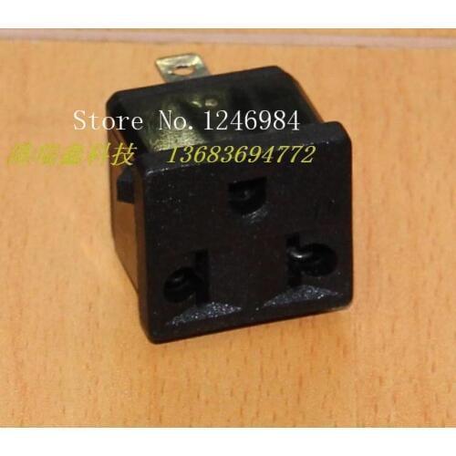 [SA]Square connector socket outlet panel two core seat three core American Standard Block WD-601--50pcs/lot