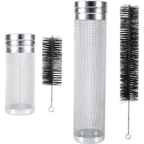 7x18/ 7x29cm Homebrew Brew Beer Hop Spider Mesh Filter Strainer With 300 Micrometers Mesh Cleaning Brush Kit Bar Accessories