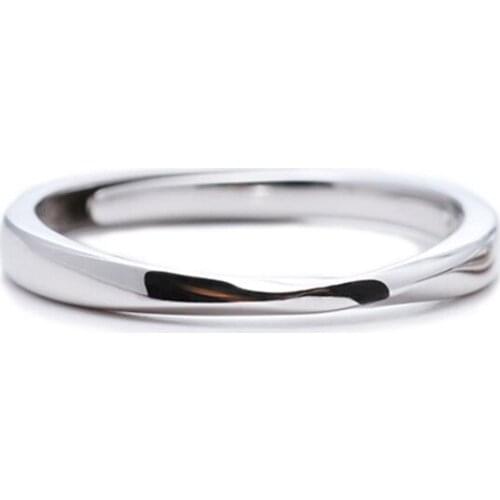 925 Sterling Silver Pin New Fashion Exquisite Couple A Pair of Rings Niche Design Simple Valentines Day Gift