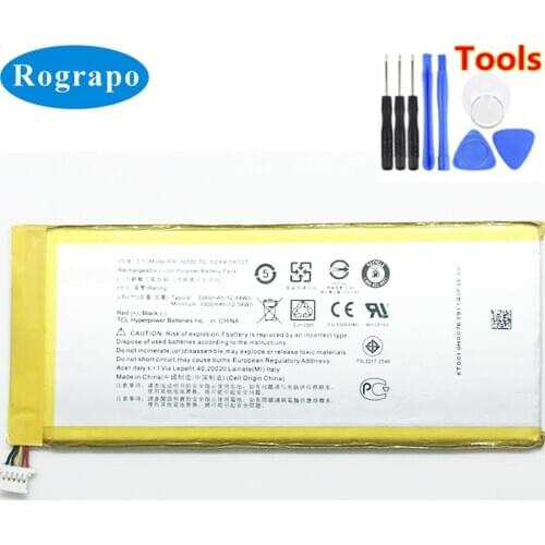 New 3380mAh PR-3258C7G Replacement Battery For Acer Lconia Talk S A1-734 B1-733 Tablet Full Bateria Accumulator 3-wire +tools
