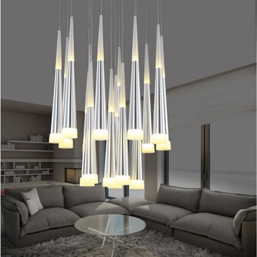 Modern Fish line Art Creative Lights Simple Acrylic Light LED lamp for the bar Restaurant Coffee Shop FREE SHIPPING