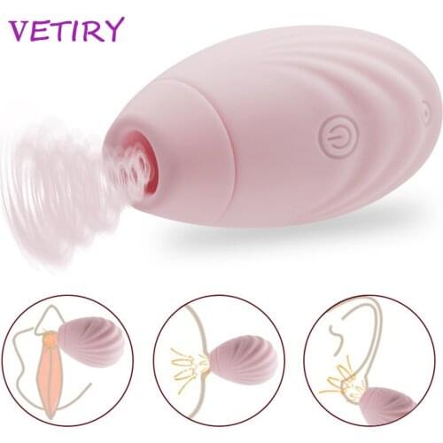 Clitoris Stimulator Vibrator Female Massager Vagina Sucking Oral Sucker Licking Tongue Erotic Masturbator Sex Toys For Women
