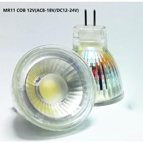 1-10PCS MR11 COB LED Light Bulb 35mm Diameter 7W AC DC 12V 110V 220V Dimmable Mini COB LED Warm/Cold White Mr11 Spotlight Bulb