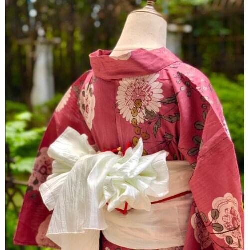 2018 Women Japanese Traditional Kimono Obi Vintage Cotton Yukata Belt Womens Bath Robe Obi A60602