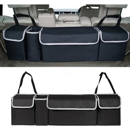 Universal Car Tuning Seat Back Multi-Pocket Storage Bag Holder Phone Bottle Tissue Organizer Creative Gadget Car Accessories