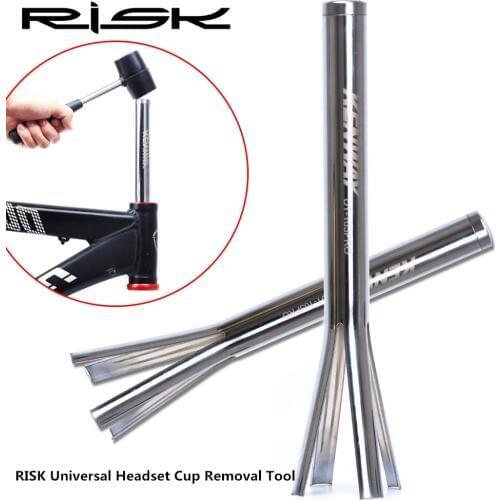 RISK Universal Bicycle Bike Upper and Lower Bowl Headset Cup Removal Tool Remover For 1-1/8, 1-1/4 and 1-1/2 inch(32.5 to 56mm)