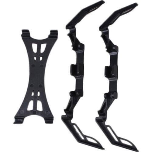 Heightened Landing Gear Landing Skid Protector Stabilizer + Camera Gimbal Protective Guard Kit For DJI Phantom 4 Pro-Black