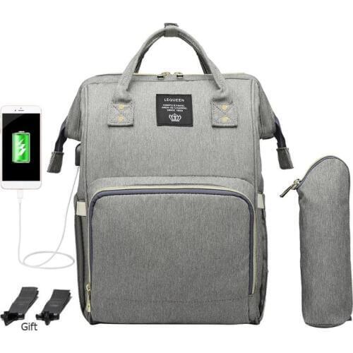 Mummy Maternity Waterproof Diaper Bag USB Charging Large Capacity Nursing Travel Backpack Stroller Handbag Baby Care Nappy Bag