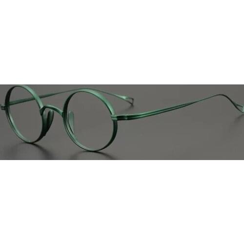 Japan Collection John Lennon Pure Titanium Round Frame Vintage Men Glasses Super Light Small Face High Degree Eyeglasses Women