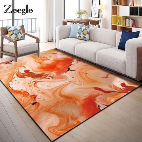 Zeegle European Style Carpets For Living Room Bedroom Carpet Home Floor Mats Anti-slip Child Carpet Mats Coffee Table Rugs