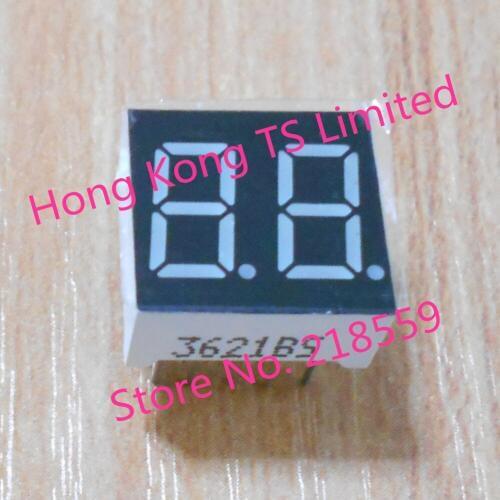 0.36 inch digital tube 10pin 2 bit common cathode / anode 0.36 2-bit red highlight digital display tube