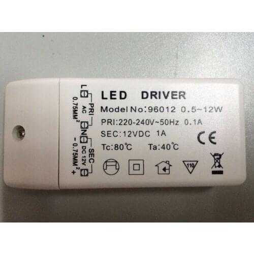 1 pc 12W MR 16 LED LIGHT BULB Electronic Driver Transformer DC 12V Power Supply AC 220V-240V