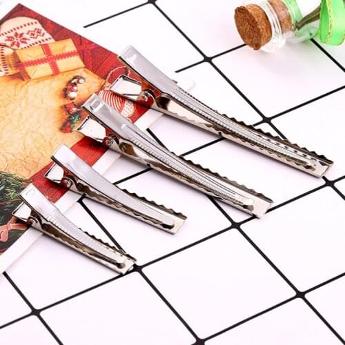 10Pcs optional Sectioning Duck stainless steel Clips Hairdressing Accessories Salon Barber Tools Sectioning Hair Clamps
