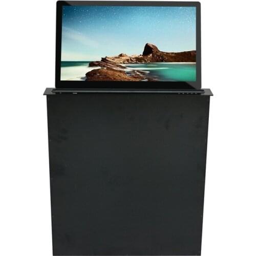 15.6 Inch Aluminum Alloy Smart pop up Slim Screen LCD Monitor Lift with Microphone for Conference System