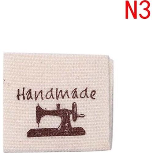 50pcs Handmade labels tags fabric making sewing crafts for clothes bags DIY