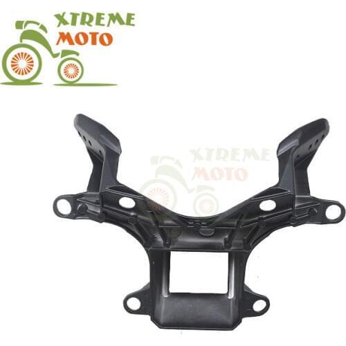 Aluminum Black Motorcycle Front Upper Fairing Bracket Stay Racer Light For YAMAHA YZF R6 2008-2015 08 09 10 11 12 13 14 15