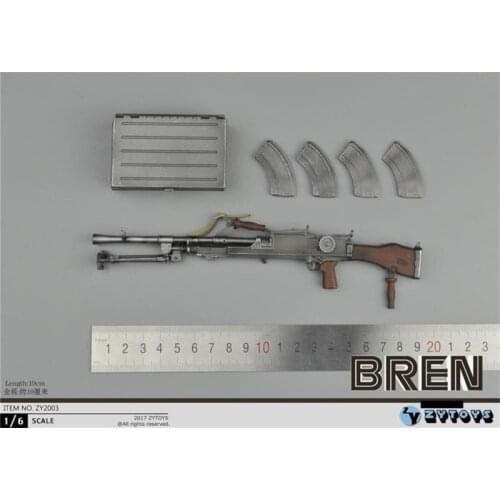 Big Sales 1/6th Weapons Bren Light Machine Gun WWII Series For Mostly Doll Action Collectable