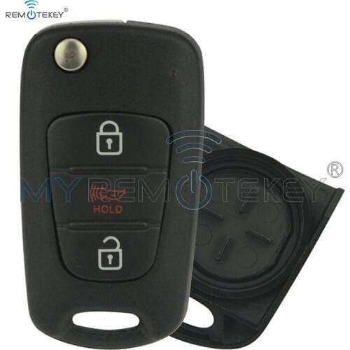 Remtekey 3 button TOY49 Flip remote car key shell case for Kia Hyundai NYOSEKSAM11ATX