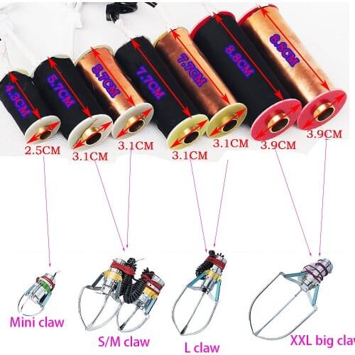 PP Tiger Crazy Prize Toy Crane Game Machine Parts Big Size Claw Coil 5V To 48V Copper Core With Spring 77mm 8.8mm Length