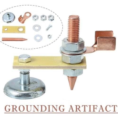 Magnetic Welding Support Ground Clamp Welding Magnetic Head Tail Safety Wire Holder With Copper Tail Suction Welding Equipment