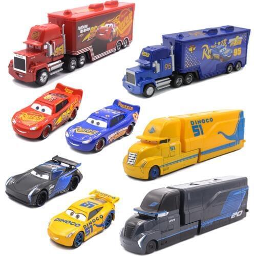 40 Styles Disney Pixar Cars 3 Lightning McQueen Jackson Storm Ramirez Mack Uncle Truck Metal Diecasts Toy Vehicles Kids Car Gift