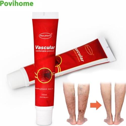 1pcs 30g Varicose Vein Treatment Ointment Vasculitis Spider Pain Relief Cream Anti-swelling Herbal Extract Medical Plaster