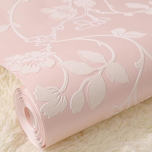 Beibehang Stereo Pastoral Floral Wallpaper Nonwovens Bedroom Full House Warm Living Room Sofa Background Wallpaper