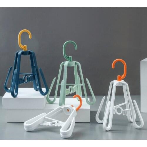 Creative Multi-Function Shoe Rack Drying Shoes Hanger Rack Save Space Organizer 360°C Rotate Hooks Dry Wet Dual Use Hangers U3