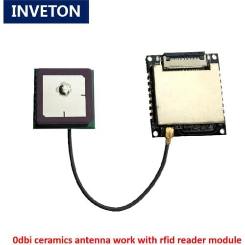 18*18mm Mini 0dbi UHF RFID Circular Ceramics Antenna SMA/IPEX Passive UHF Small RFID Reader Antenna