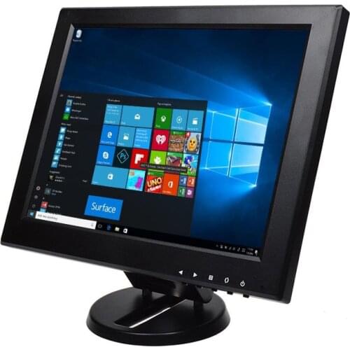 12 Inch 1024x768 800x600 Industrial LCD Monitor Display For CCTV Car DVR Microscope Camera Built-In Speaker