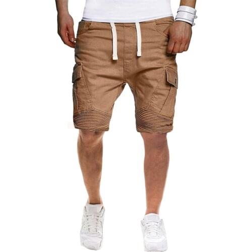 Cargo Shorts Men 2021 Summer Pleated Multi-pocket Cargo Shorts Casual Brand Clothing Comfortable Loose Short Pants Oversized 4XL