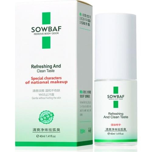 Deodorant Spray 40ml Refreshing Odor Removing Spray Fresh Fragrance Body Sweatband Refreshing Spray Soothing Unisex sweats