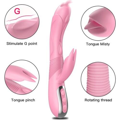 G Spot Rabbit Vibrator Double Stimulator For Women Magic Wand Body Massage Se Toys Clitoris Massager For Famale Masturbation