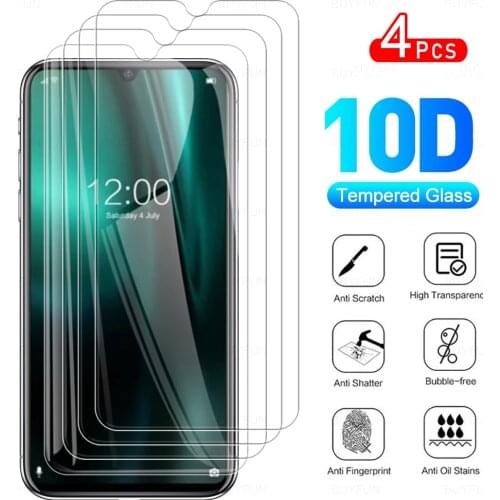 4Pcs Full Cover Protective Glass For DooGee N20 Pro Tempered Glas For DooGeeN20Pro N 20 MT6771V 6.3" Phone Screen Protector Film