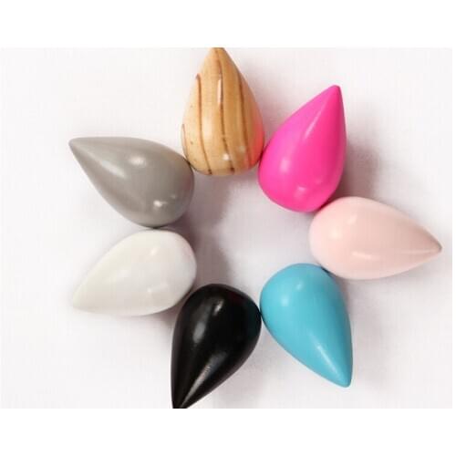 1PC Wooden Wall Hanger Coat Hook Water Drop Shape Coat Racks Decorative Hook Home Decoration MI 011