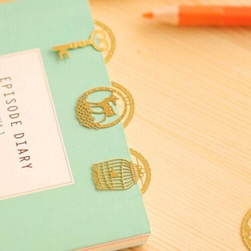 1 Pcs!!!! Cartoon Animals Lace Bookmark Cute Stationery Gifts Metal Bookmarks For Book Holder School Supplies Papelaria