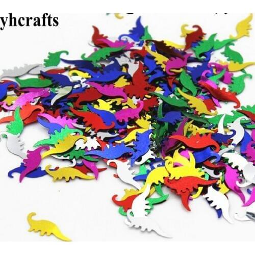 25gram/Lot 8x20mm Dinosaur sequins.Craft material Kindergarten arts and crafts Intelligence Creative activity item Kids handy