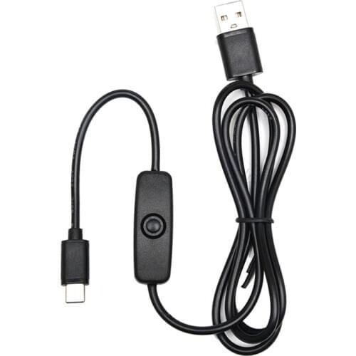 5V 3A 3000mA Power Supply Adapter USB Type-C Charger Cable for Raspberry Pi 4 4B US / EU Plug with Switch