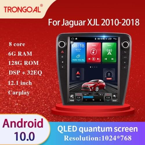 12.1 Inch Car Radio DVD Player For Jaguar XJL 2010 -2018 Android 10.0 Caprplay DSP IPS GPS Multimedia Navigation Video