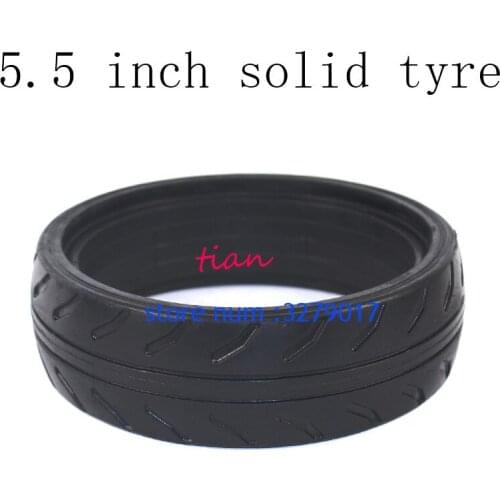 Free Shipping 5.5 Inch Rubber Solid Tire with Good Quality Fits for Electric Balanced Car Electric Scooter Baby Carrier