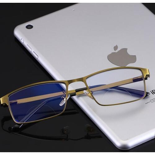 2018 New Business High-end Bifocal Photochromic Reading Glasses Men Women UV400 Transition Spring Hinge Diopter Presbyopia
