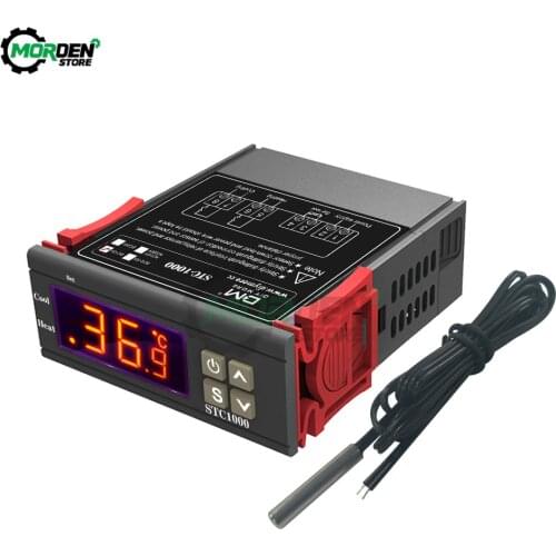 STC-1000 STC-3008 LED Digital Temperature Controller Thermostat 10A Heating Cooling STC 1000 12V 24V 220V WH7016C