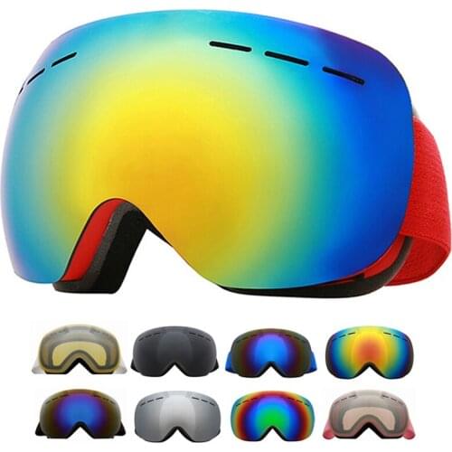 Winter Goggles Anti-fog Ski Outdoor UV Protection Skiing Eyewear Sports Windproof Snowboard Snowmobile Men Women Glasses Mask