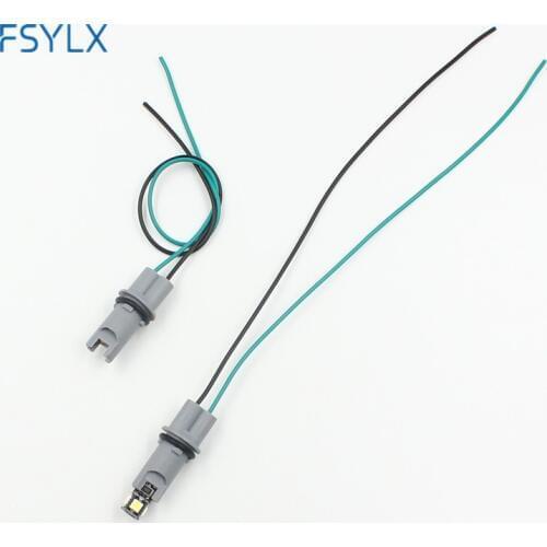 FSYLX 10pcs T15 T13 W16W T10 168 194 927 928 W5W Female Socket Extension Wire Plug Connector 30cm Wiring Harness