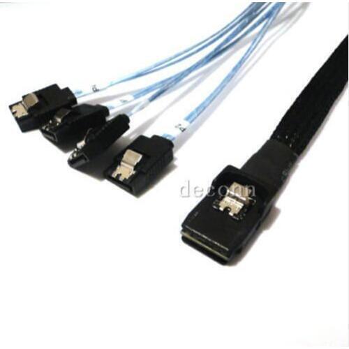Tangda In the opposite direction reverse connection sata turn MINI SAS TO 4 sata 6G data transfer cable 0.5M