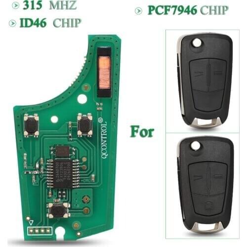 Bilchave 10pcs 315MHz 2/3B Remote Key Circuit Board ID46 PCF7946 For Opel Vauxhall Vectra C (2006 - 2008) Signium (2005 - 2007)