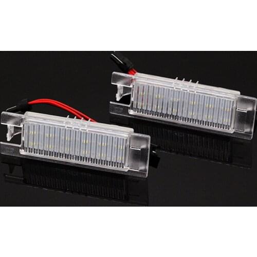 SUNKIA 2pcs/set LED License Plate Lamp for Opel Zafira B/Astra/Corsa/Insignia/Vectra Easy installation 4X brighter