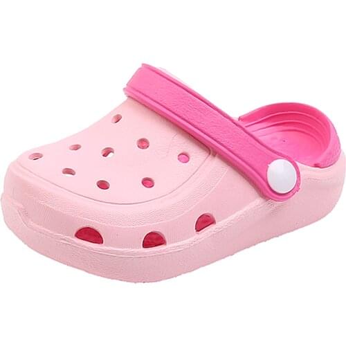 Summer New Childrens Hole Shoes Boys Girls Wading Breathable Sandals Beach Non-slip Casual Shoes YXYT